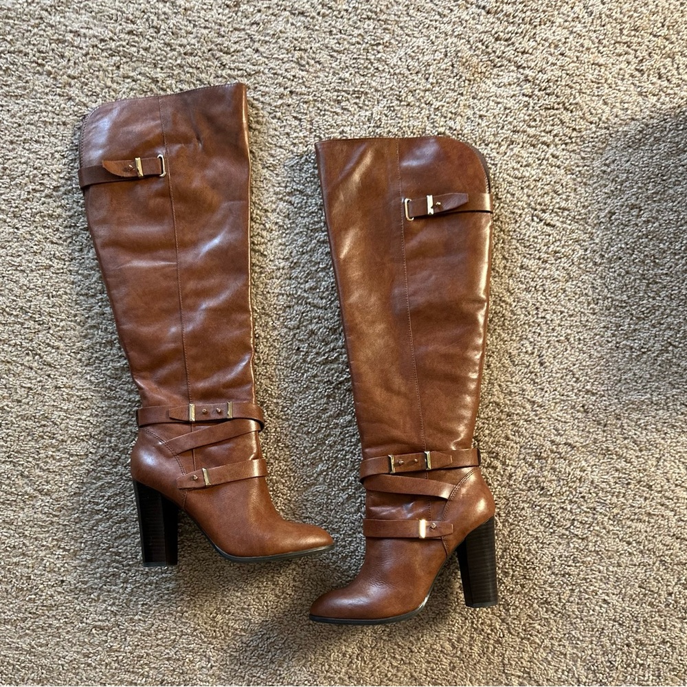 Cognac Aldo tall boots